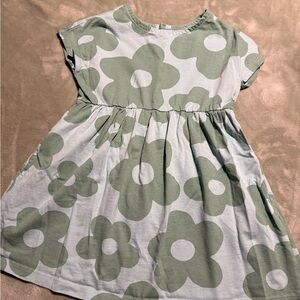 Hanna Andersson Green Floral Kids Dress